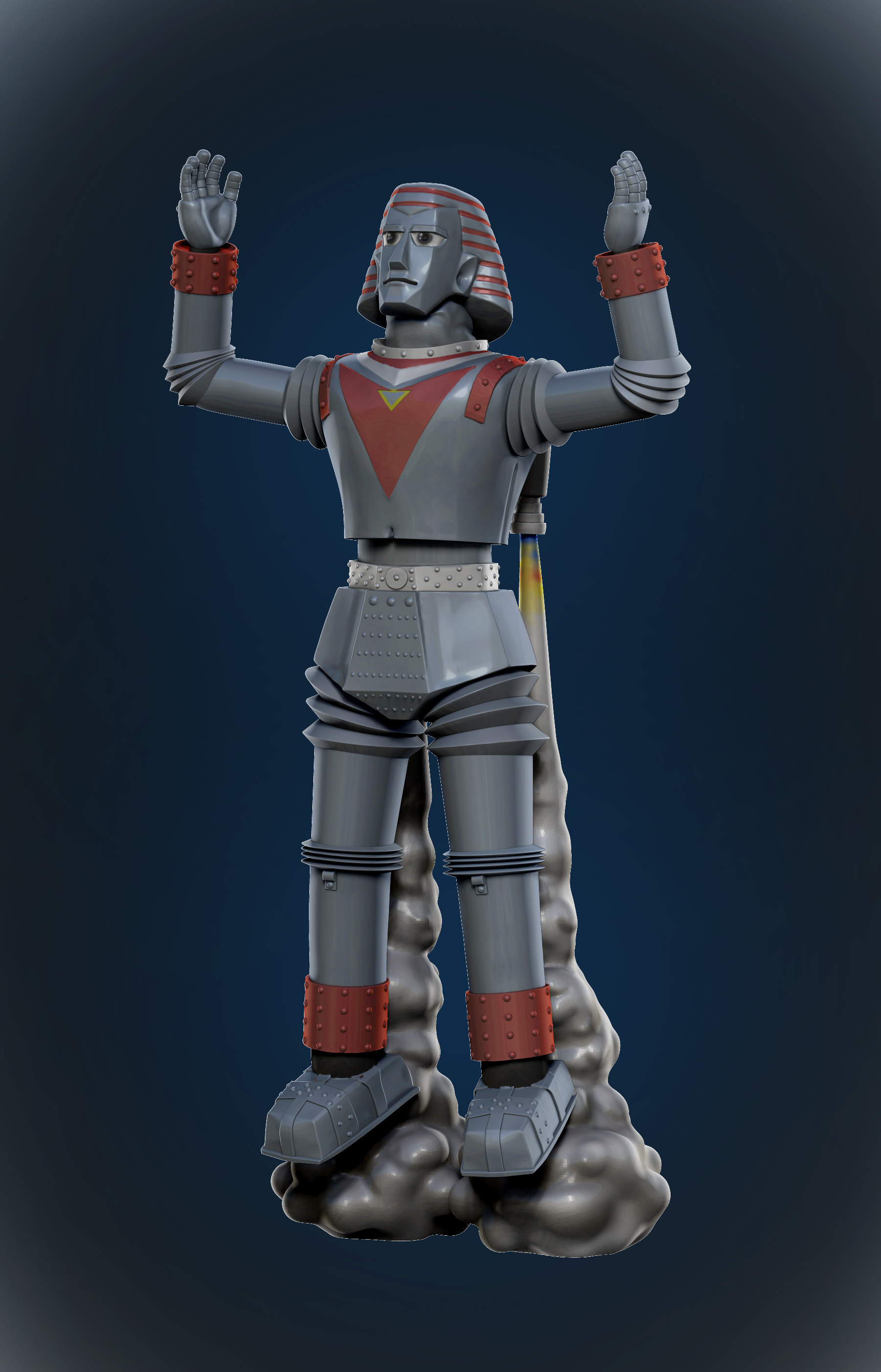 🎨 Giant Robo taking flight.・ 3D File for ・Cults